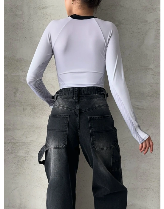 Never Bodysuit-beyaz