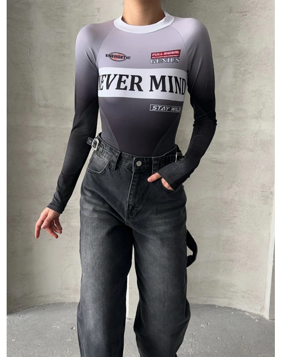 Never Bodysuit-siyah