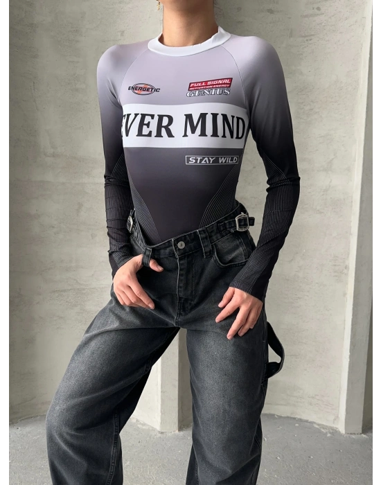 Never Bodysuit-siyah