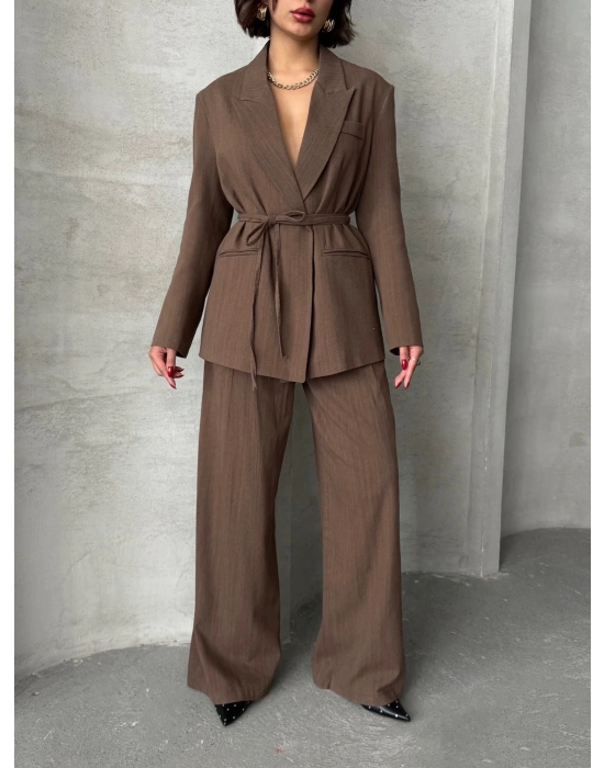 Prestige Blazer Takım-kahve