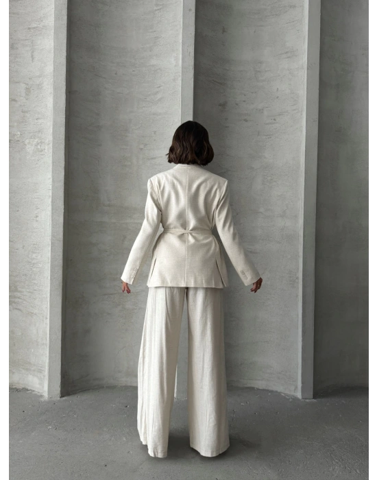 Prestige Blazer Takım-krem