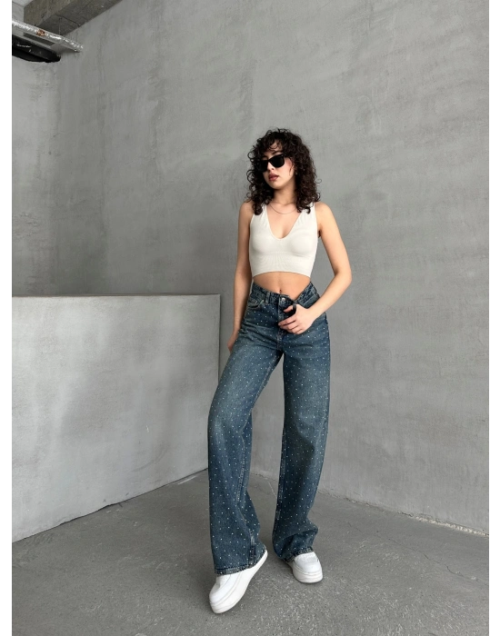 Rio Taşlı Palazzo Pantolon