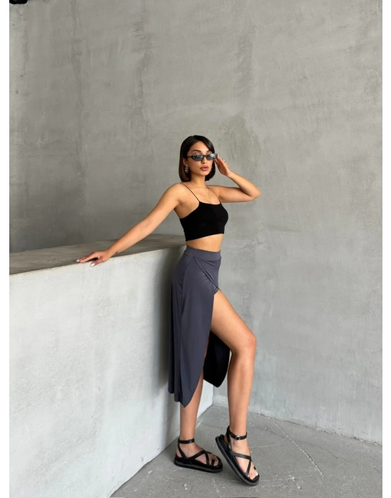 Sendy Şort Etek-gri