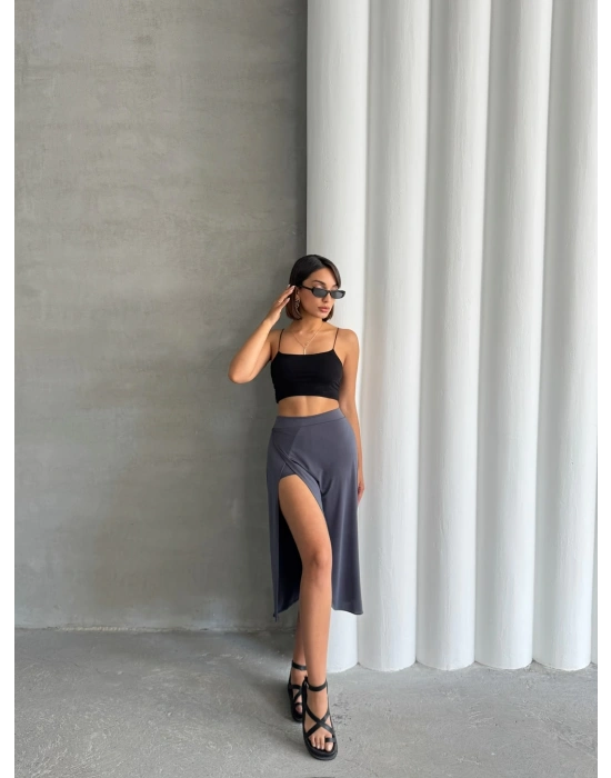 Sendy Şort Etek-gri