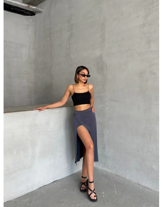 Sendy Şort Etek-gri