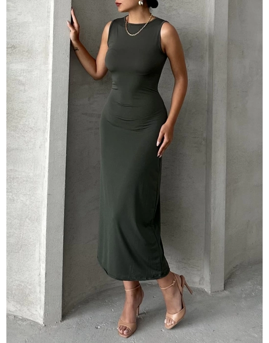 Sıfır Kollu Basic Elbise