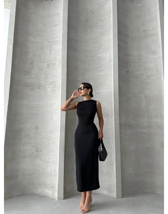 Sıfır Kollu Basic Elbise