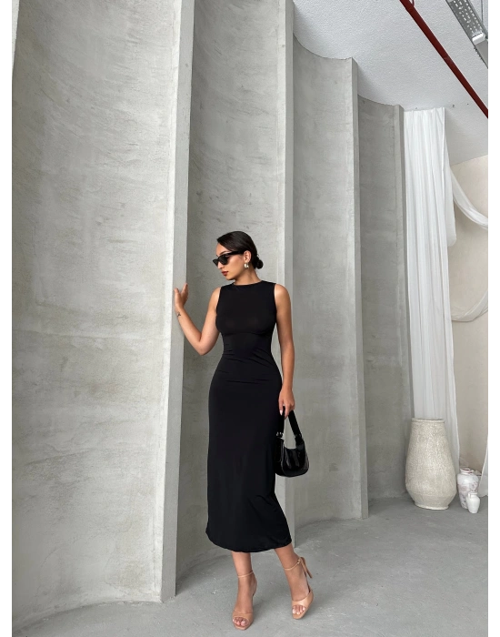 Sıfır Kollu Basic Elbise