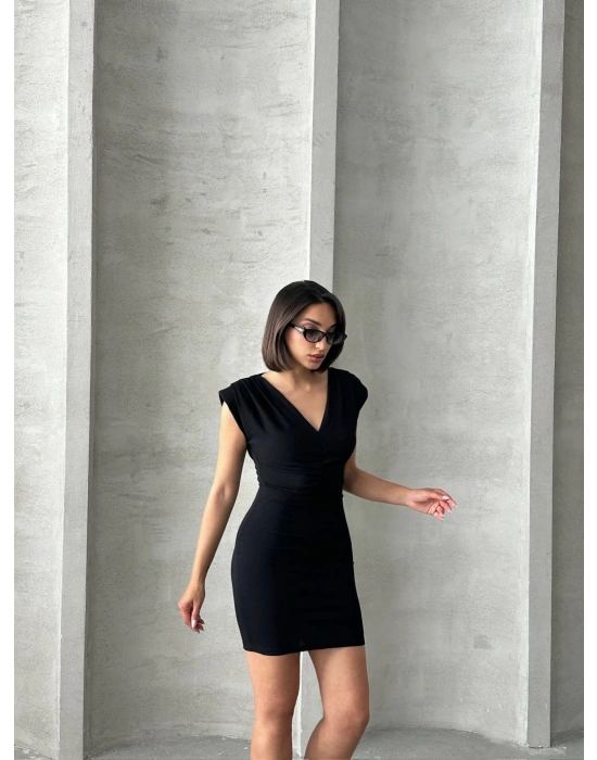 Soft Touch Elbise - siyah