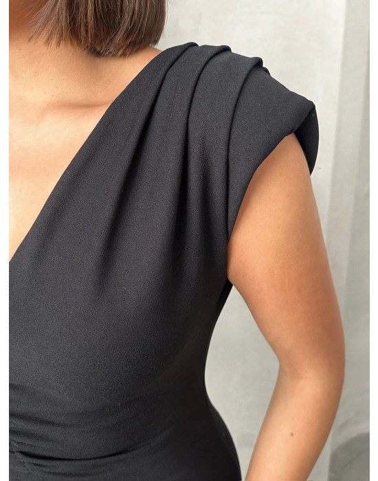 Soft Touch Elbise - siyah