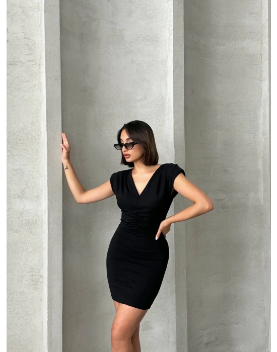 Soft Touch Elbise - siyah