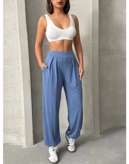 Stella Şalvar Pantolon-mavi