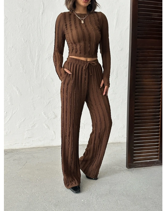 Ters Dikiş Cozy İkili Takım-kahve