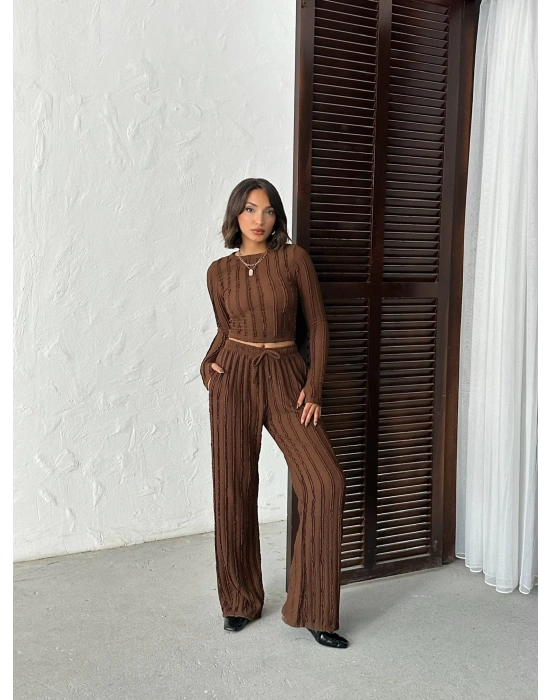 Ters Dikiş Cozy İkili Takım-kahve