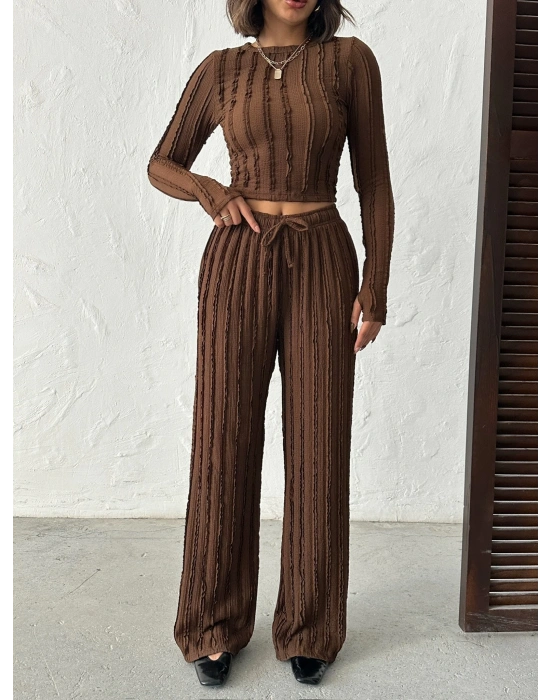 Ters Dikiş Cozy İkili Takım-kahve