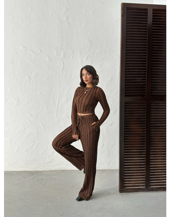 Ters Dikiş Cozy İkili Takım-kahve