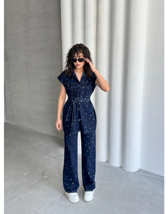 Zımbalı Premium Yelekli Takım