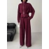 Bel Kemerli Modal Takım-bordo