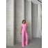 Düşük Omuz Bubble Takım-pembe