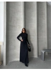 Fear Uzun Elbise-siyah