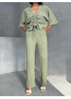Önden Büzgülü Takım-yeşil