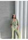 Önden Büzgülü Takım-yeşil