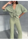 Önden Büzgülü Takım-yeşil