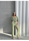 Önden Büzgülü Takım-yeşil