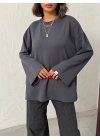 Oversize Basic Bluz-gri