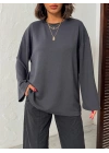 Oversize Basic Bluz-gri