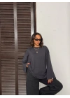 Oversize Basic Bluz-gri