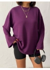 Oversize Basic Bluz-mürdüm
