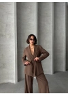 Prestige Blazer Takım-kahve
