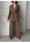 Prestige Blazer Takım-kahve
