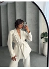 Prestige Blazer Takım-krem