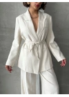 Prestige Blazer Takım-krem