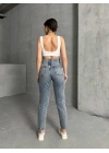 Raw Yıkama Mom Jean