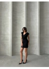 Soft Touch Elbise - siyah
