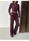 Ters Dikiş Cozy İkili Takım-bordo