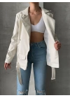 ZR Model Krem Deri Ceket