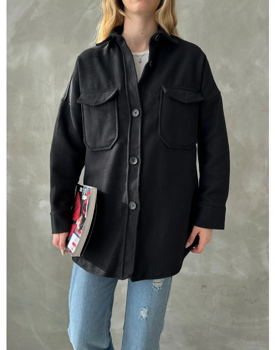 Çift Cep Kaşe Gömlek