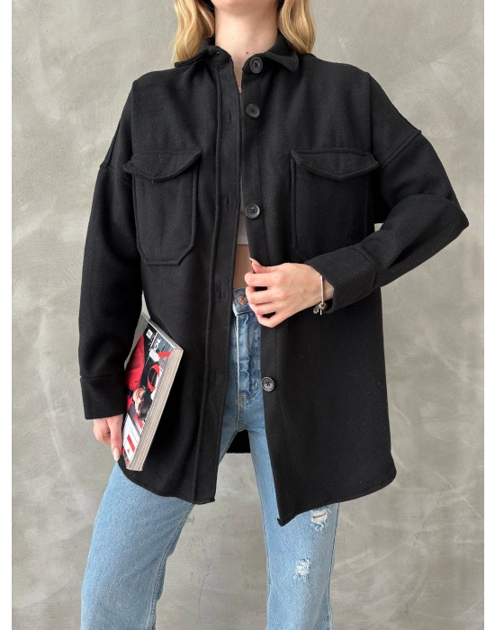 Çift Cep Kaşe Gömlek