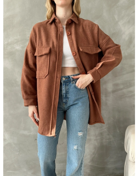 Çift Cep Kaşe Gömlek