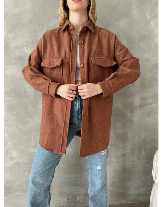 Çift Cep Kaşe Gömlek