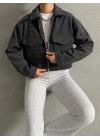Fit Kaşe Ceket-Antrasit