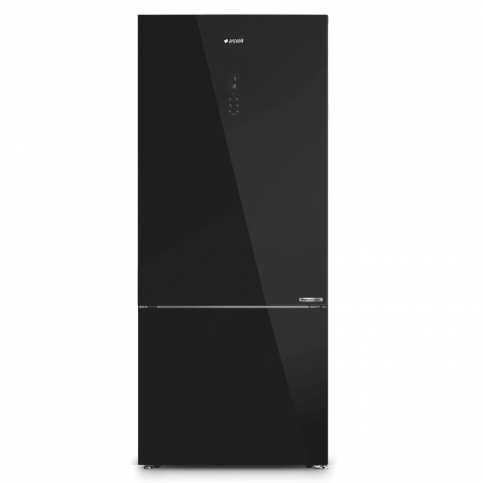 ARÇELİK 278551 ESC Siyah Cam Alttan Donduruculu Buzdolabı
