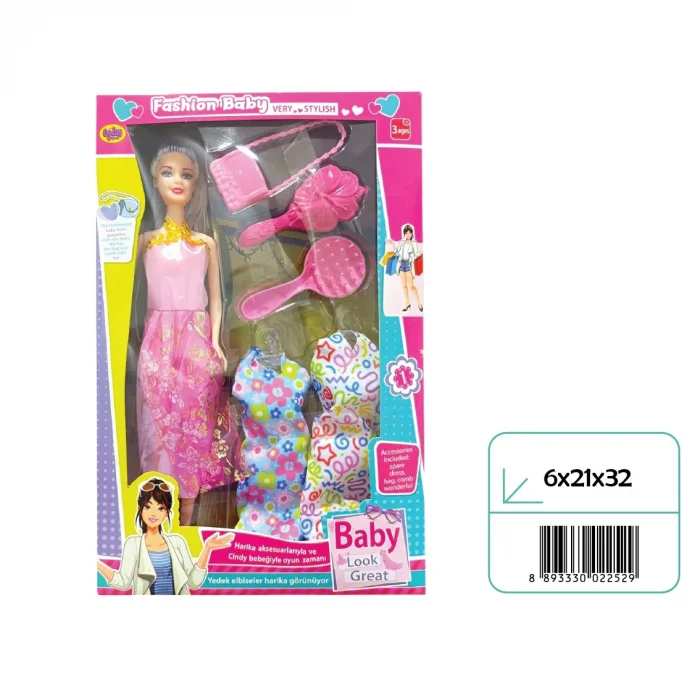 02252 ANLİLY 2 YEDEK ELBİSELİ BEBEK*48*