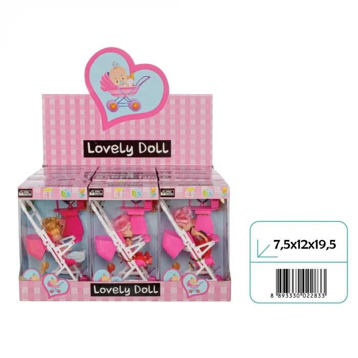 02283 ANLİLY 12Lİ STAND BEBEKLİ PUSET*120*