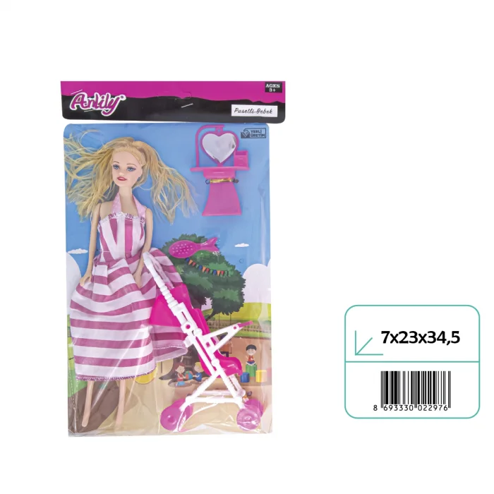 02297 ANLİLY POŞETTE PUSETLİ BEBEK*80*