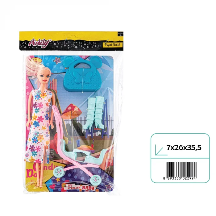 02299 ANLİLY POŞETTE 2Lİ PUSET BEBEKLİ*64*